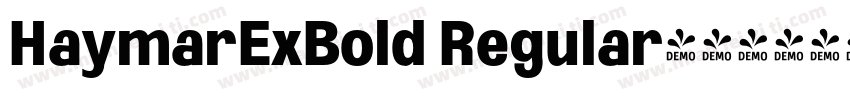 HaymarExBold Regular字体转换